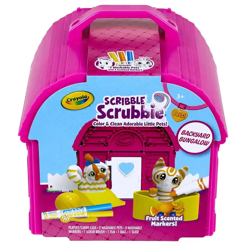 Crayola Scribble Scrubbie Pets Backyard Bungalow Playset