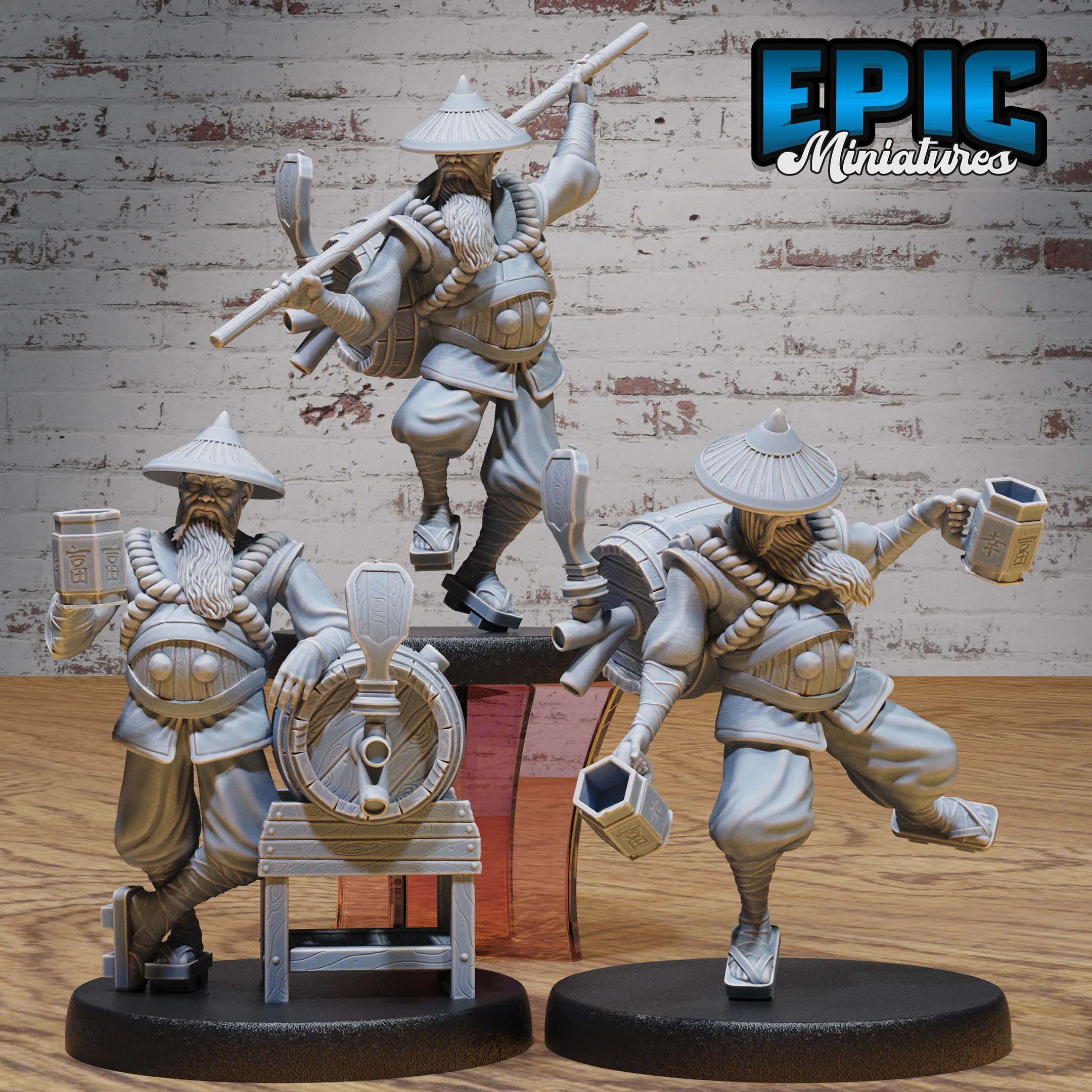 Drunk Master #4918-#4920 | Epic Miniatures | D&D Tabletop Miniature | Unpredictable Martial Arts Hero for Fantasy Roleplaying