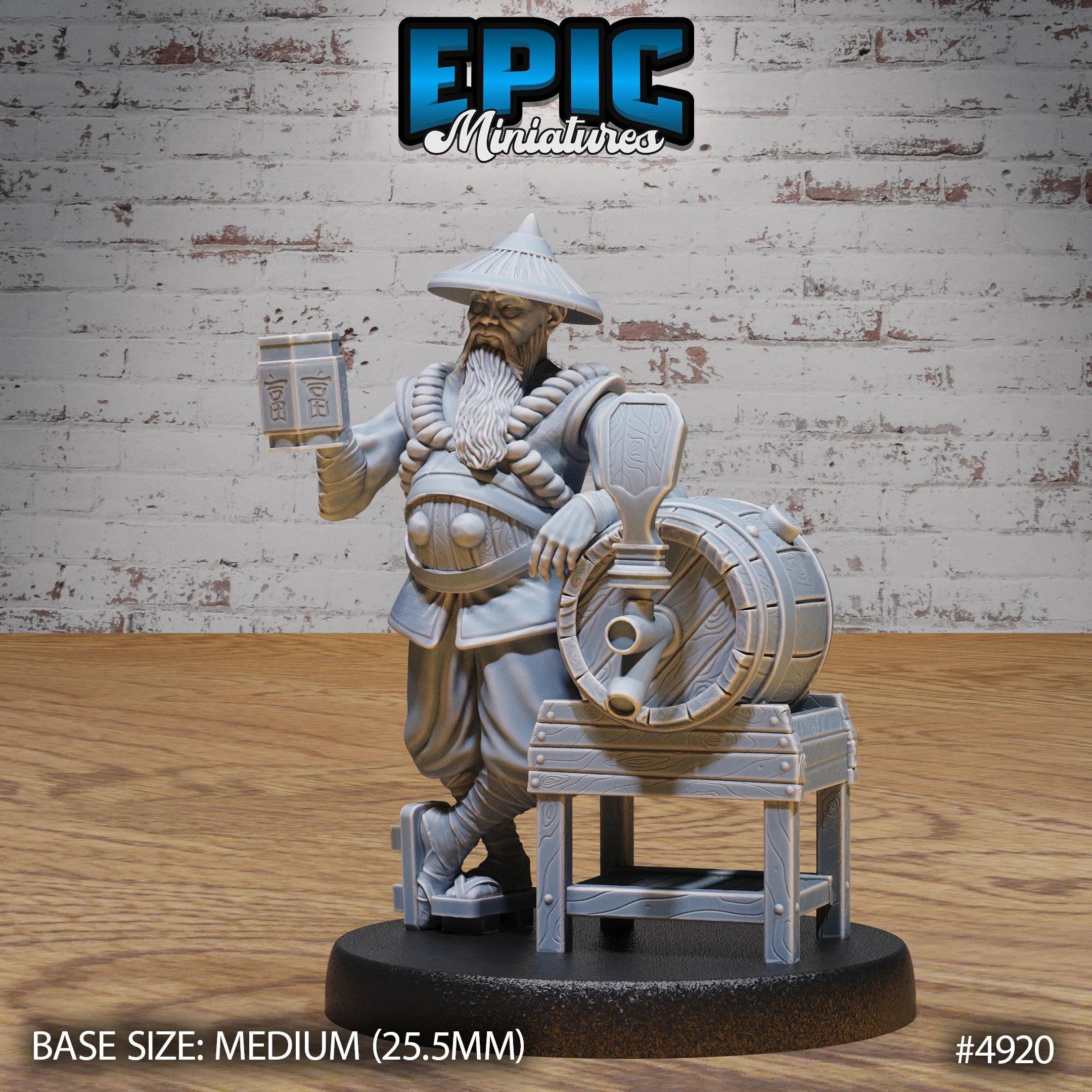 Drunk Master #4918-#4920 | Epic Miniatures | D&D Tabletop Miniature | Unpredictable Martial Arts Hero for Fantasy Roleplaying