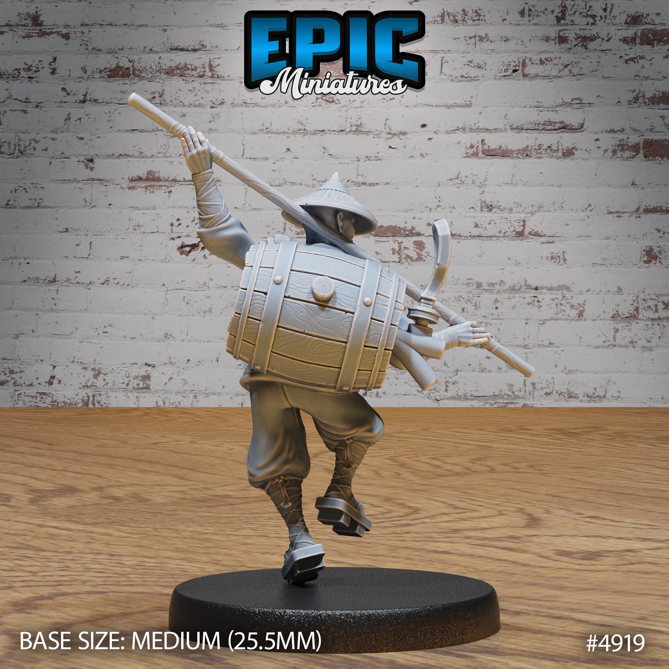 Drunk Master #4918-#4920 | Epic Miniatures | D&D Tabletop Miniature | Unpredictable Martial Arts Hero for Fantasy Roleplaying