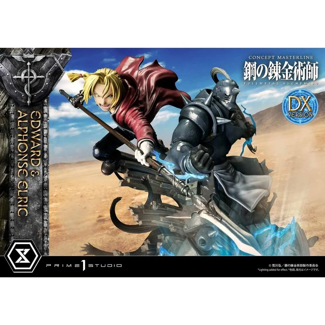 FullMetal Alchemist Edward & Alphanso Elric Deluxe Version Statue by Prime 1 Studios