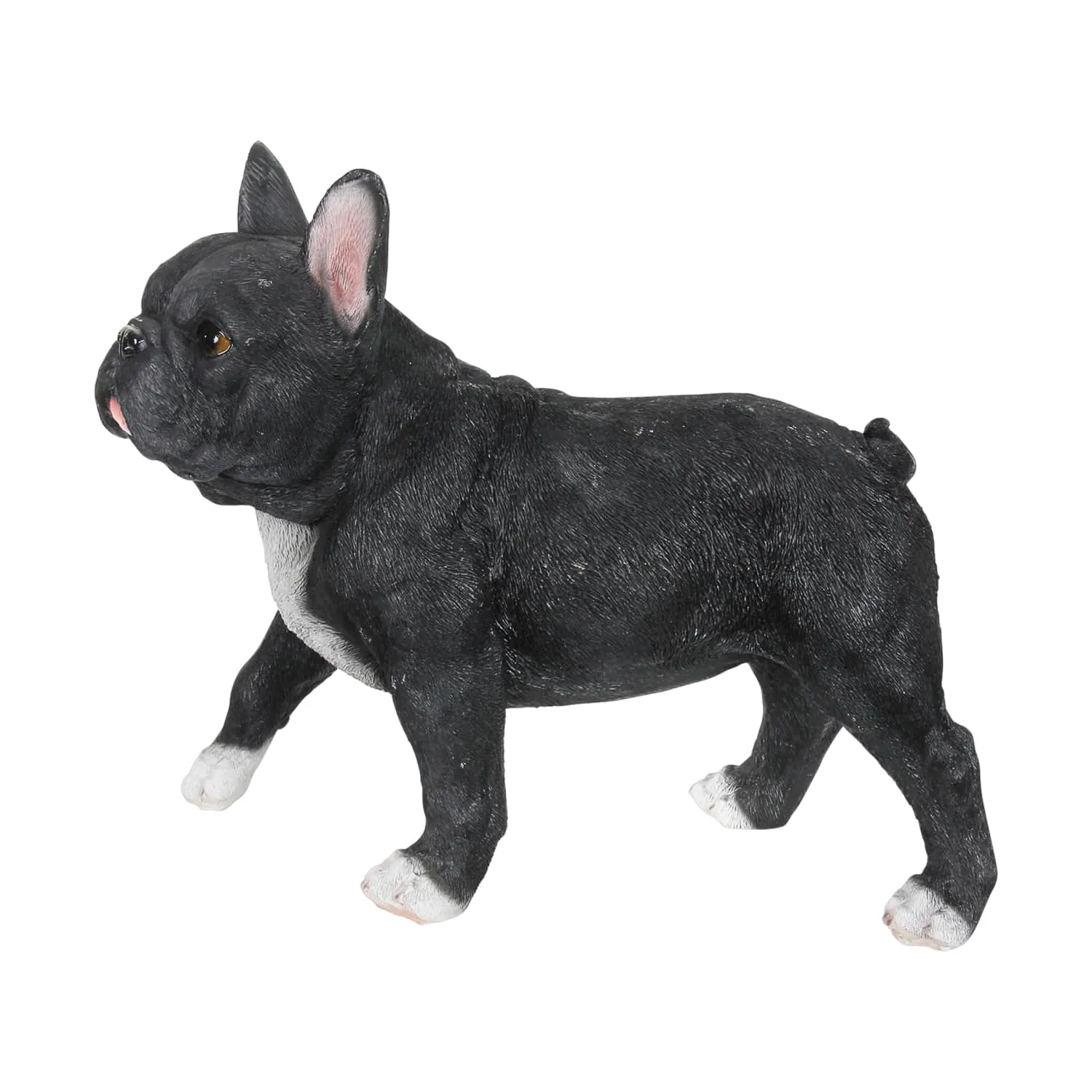 Hand Painted Black French Bulldog Statuary, 12 Inch