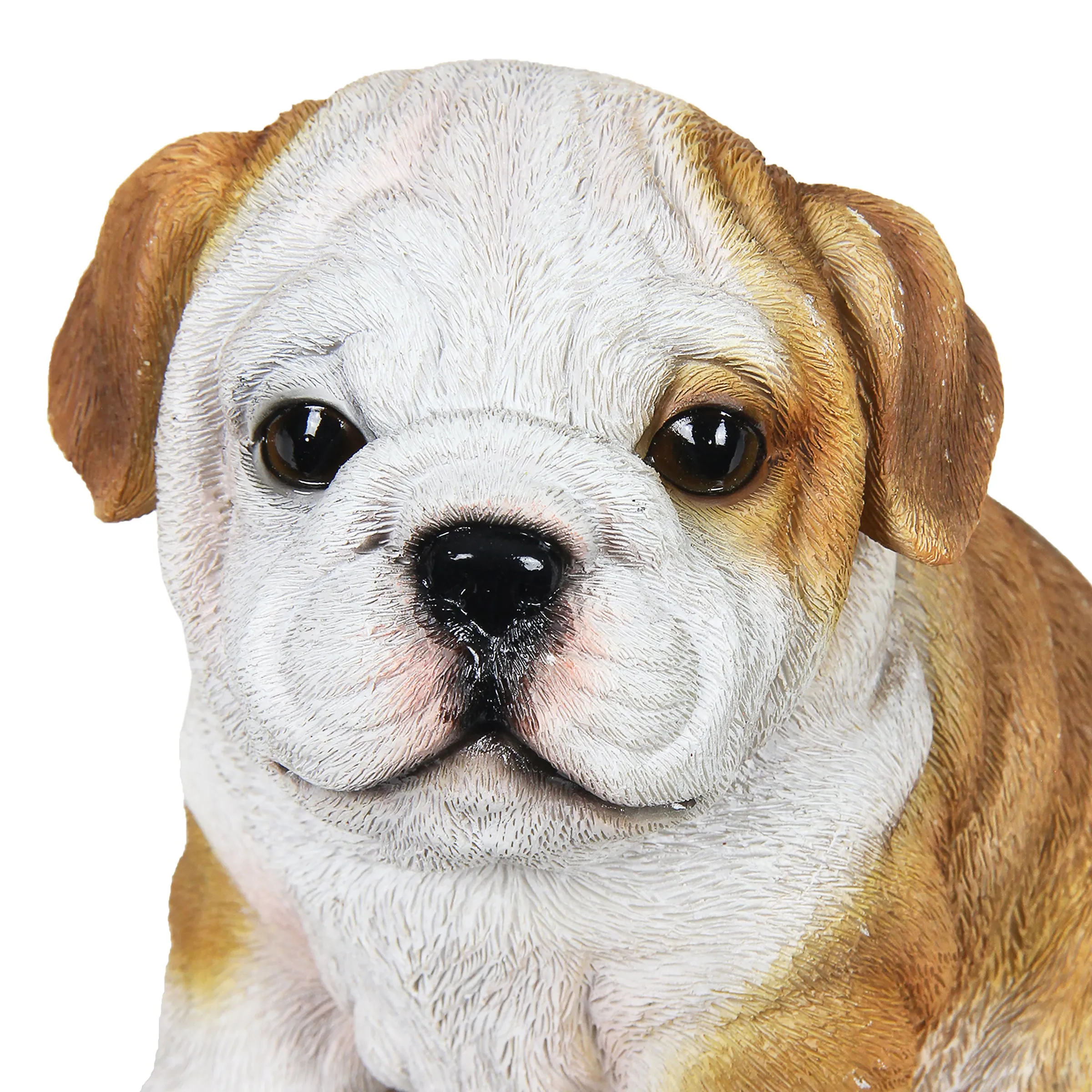 Hand Painted English Bulldog Puppy Statuary, 6 Inch