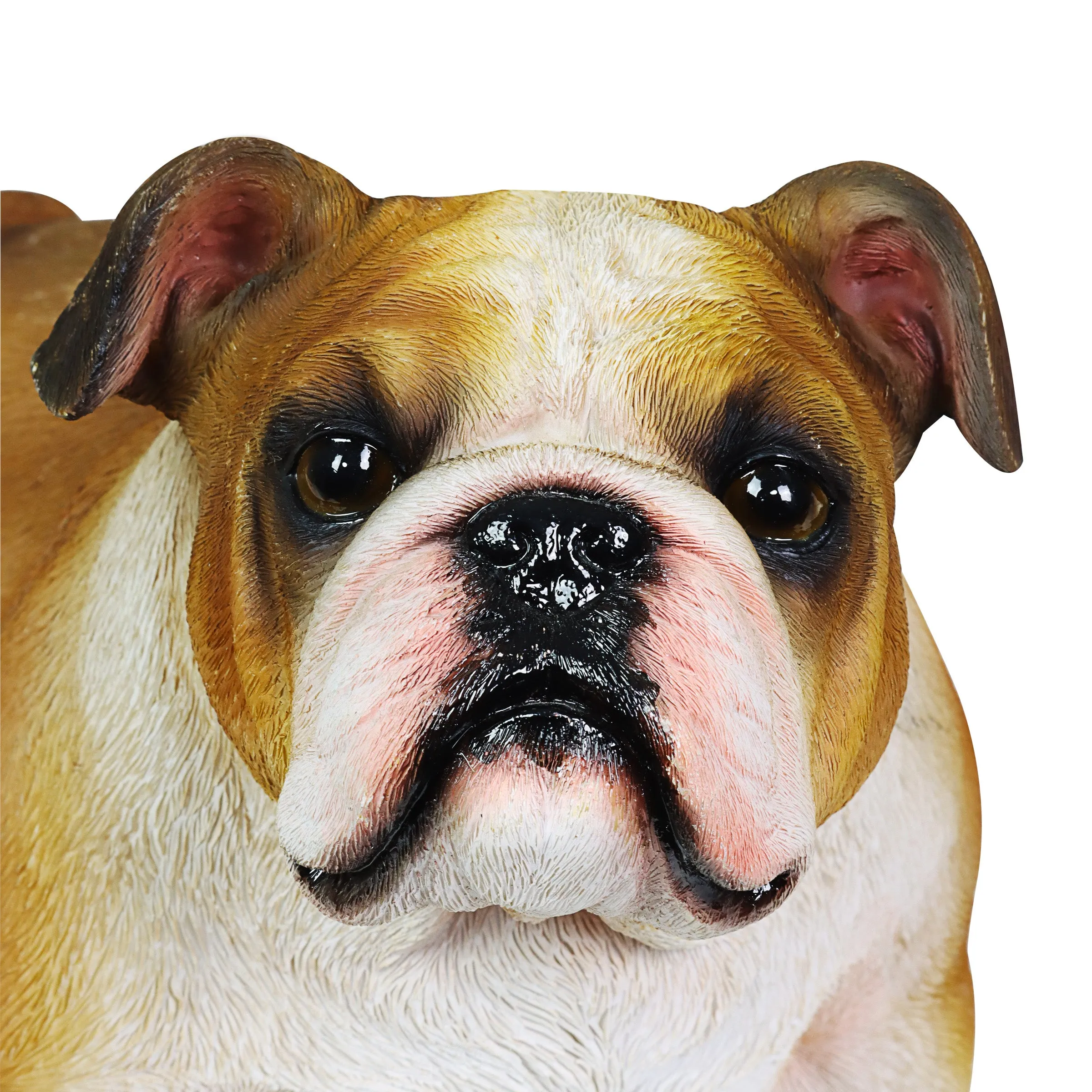 Hand Painted English Bulldog Statuary, 9.5 Inch