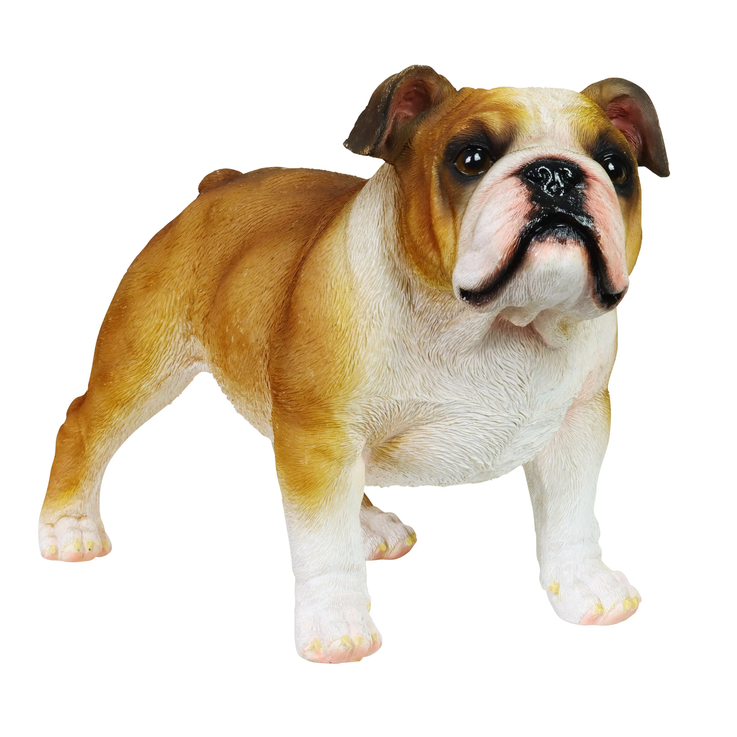 Hand Painted English Bulldog Statuary, 9.5 Inch