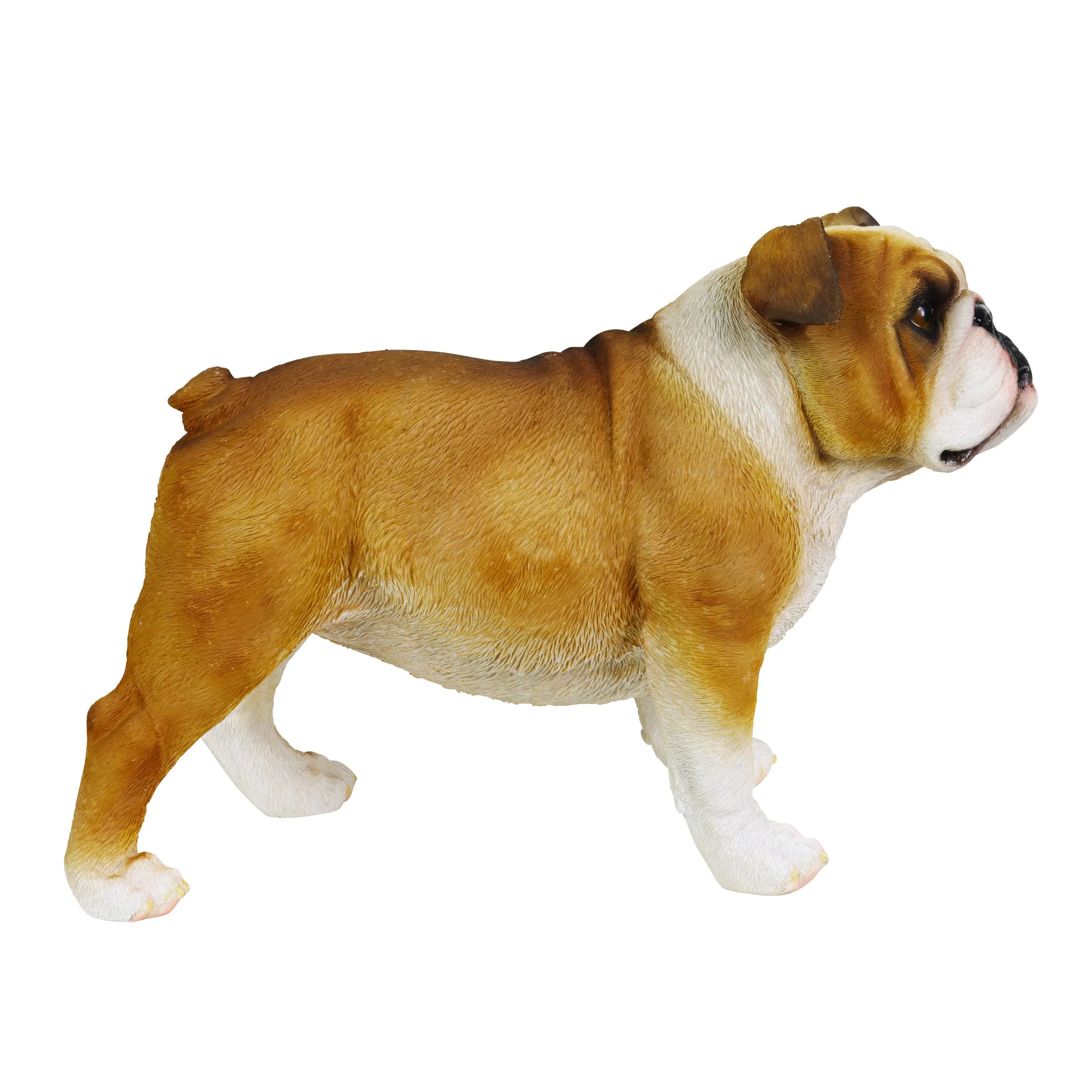 Hand Painted English Bulldog Statuary, 9.5 Inch