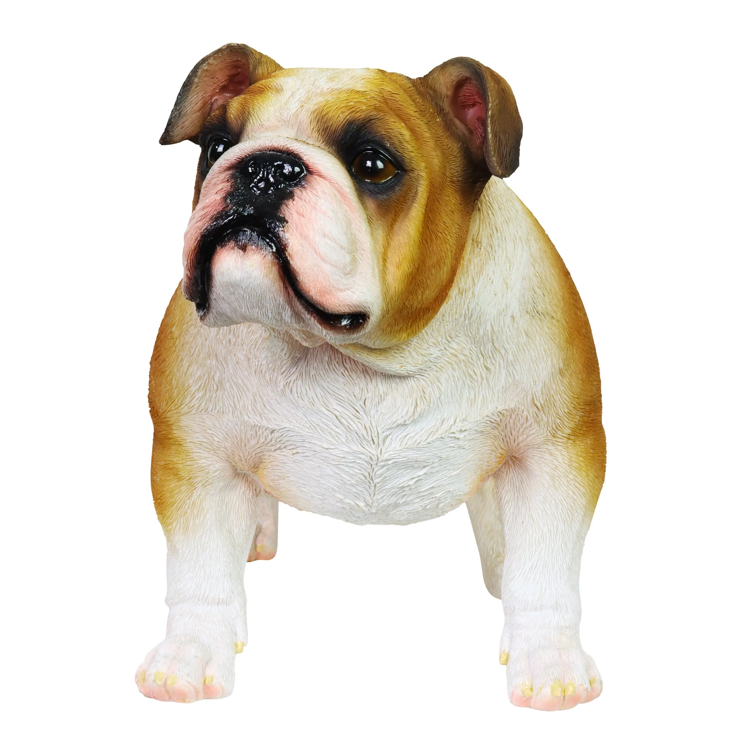 Hand Painted English Bulldog Statuary, 9.5 Inch