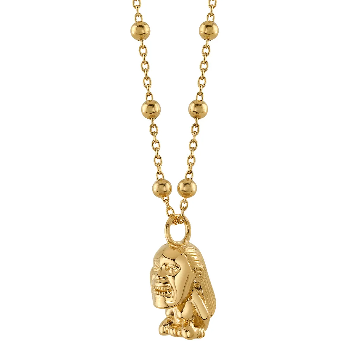 Indiana Jones X RockLove Golden Idol Necklace