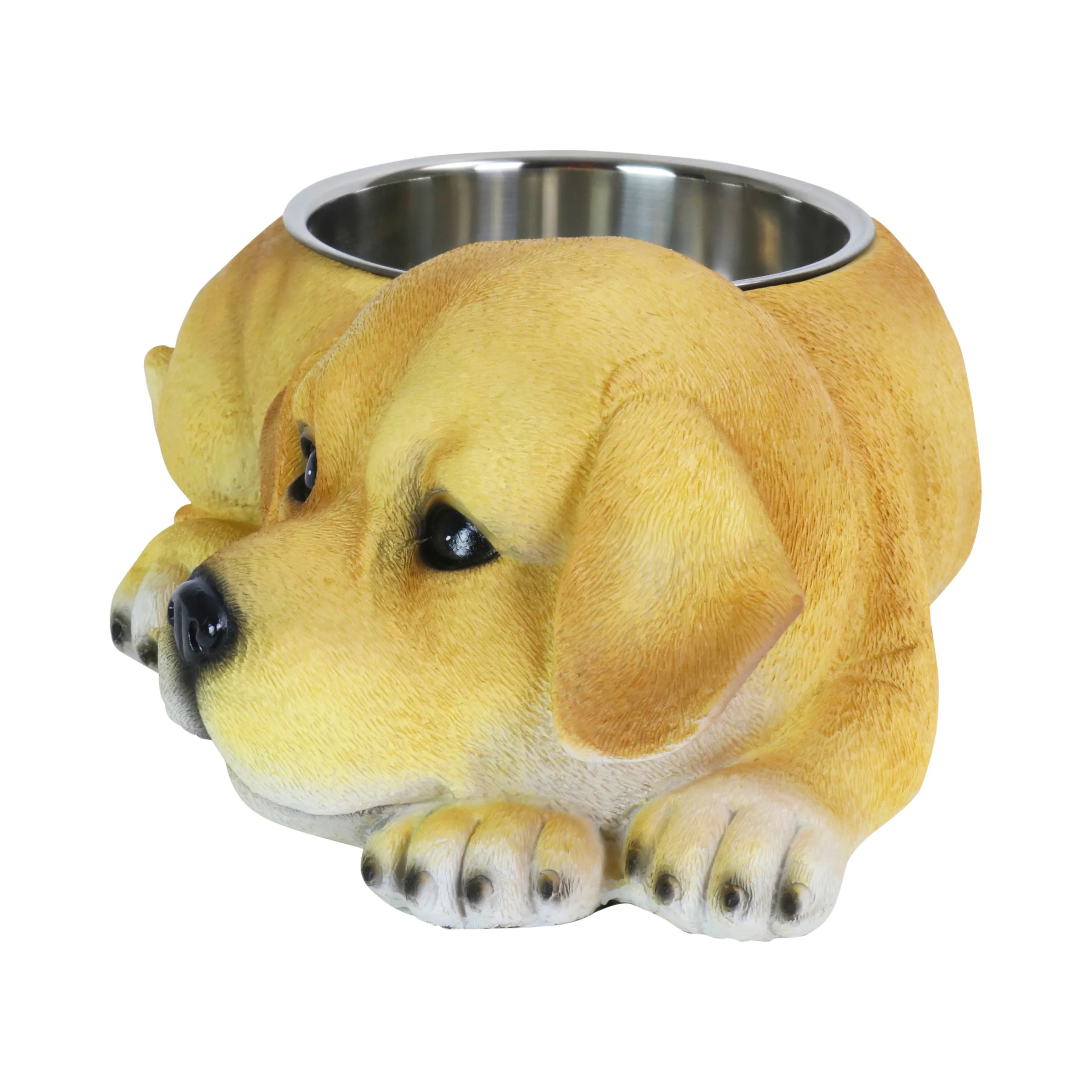 Labrador Bowl with Stainless Bowl Insert, 14 by 5.5 Inches