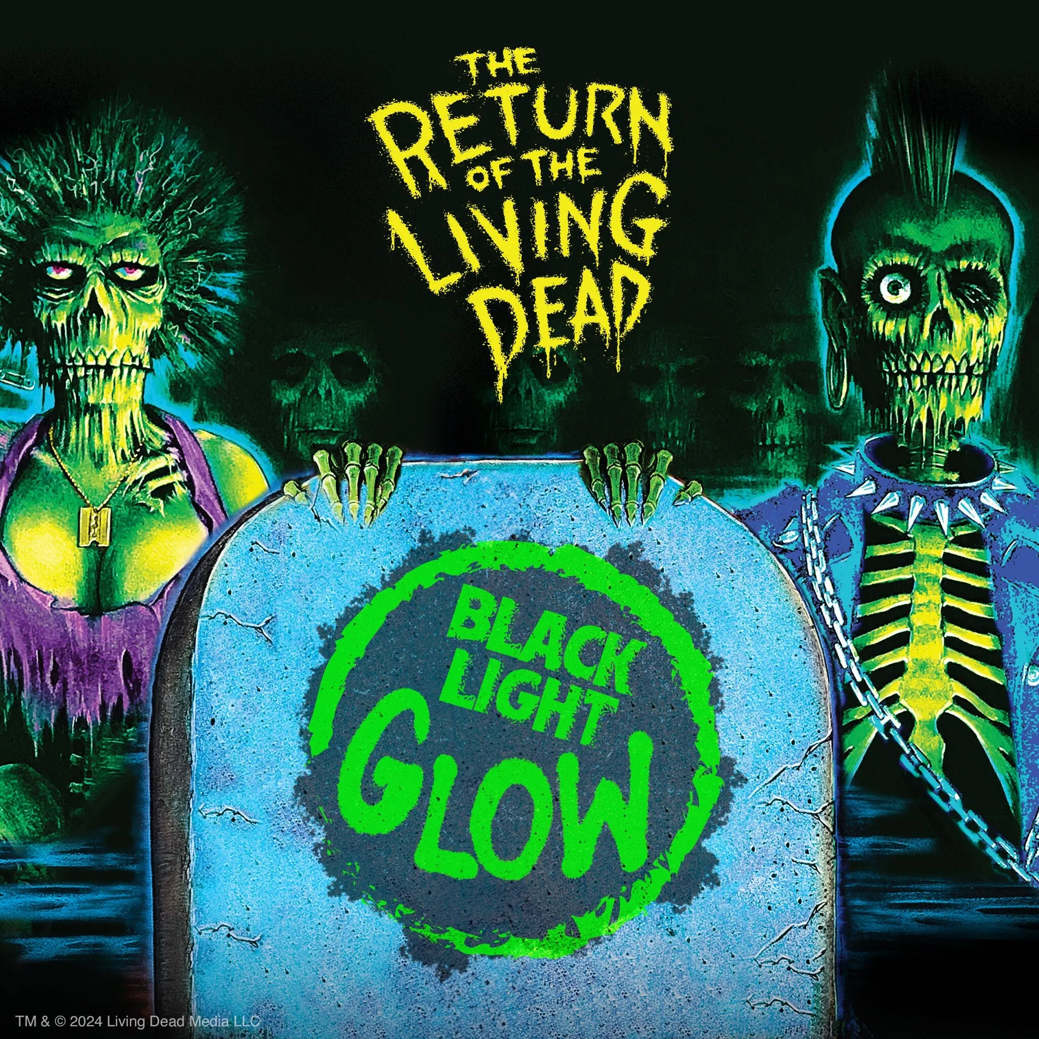 Return of the Living Dead ReAction Figures Wave 03 - Female Poster Zombie (Blacklight)