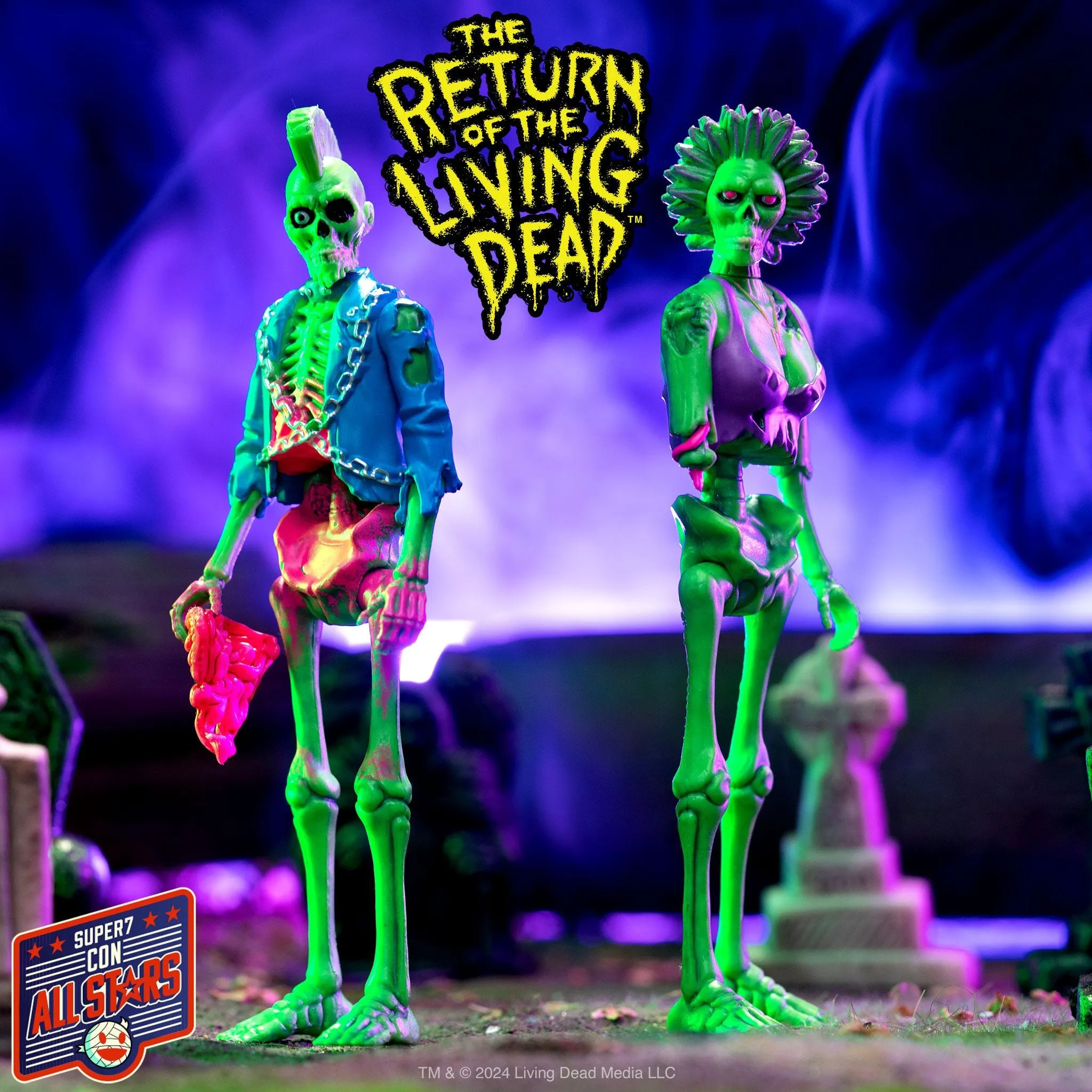 Return of the Living Dead ReAction Figures Wave 03 - Female Poster Zombie (Blacklight)