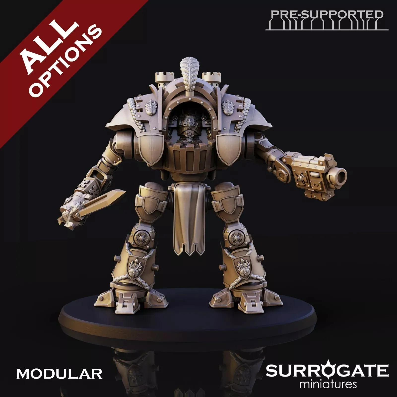 Silver Paladins Golgoth, Surrogate Miniatures | 1 Man Unit