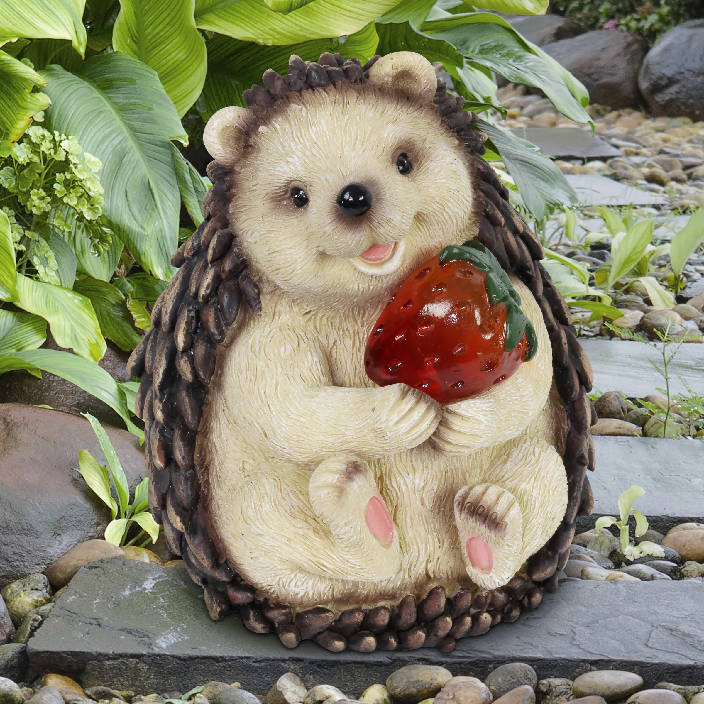 Solar Hedgehog Statue, 6 Inch