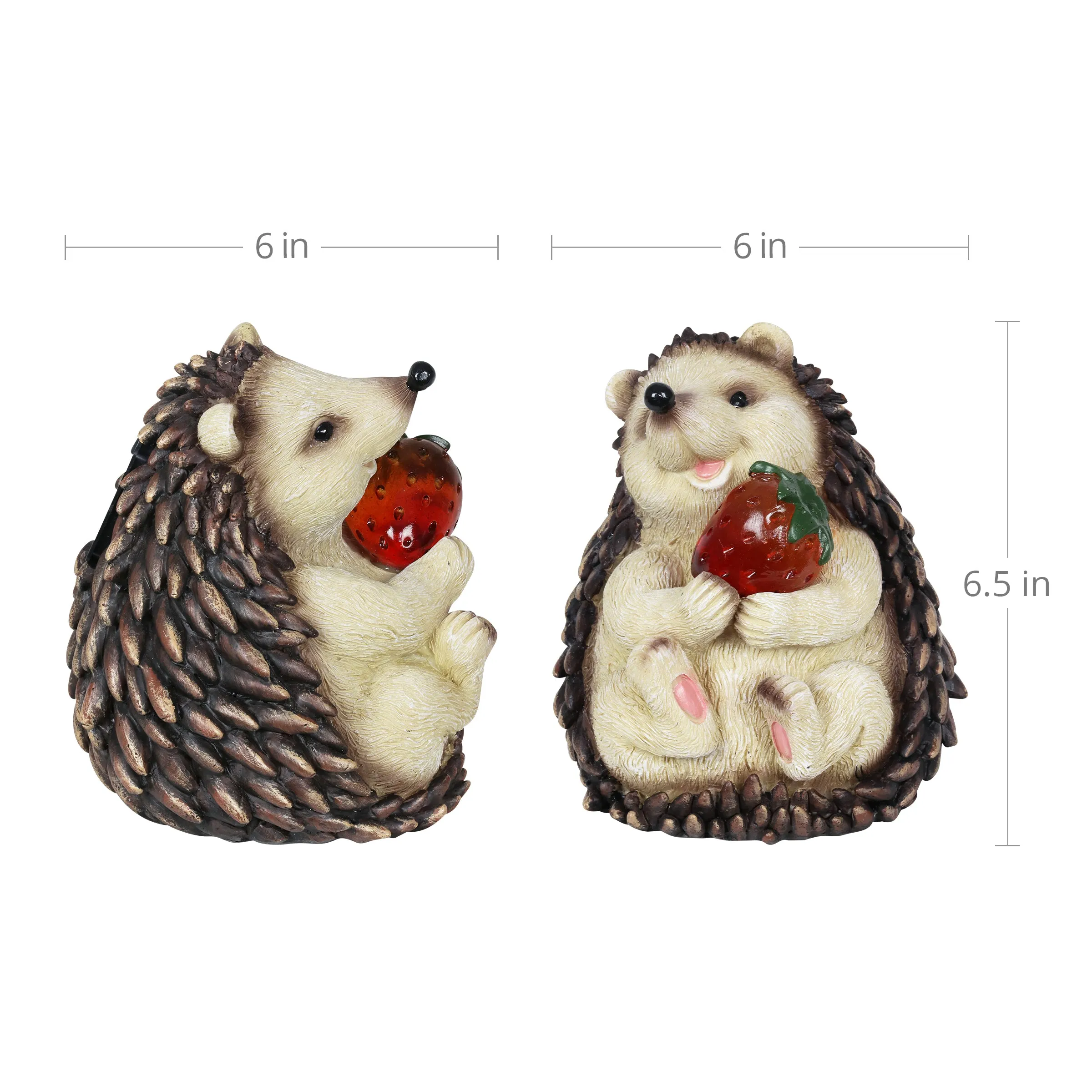 Solar Hedgehog Statue, 6 Inch