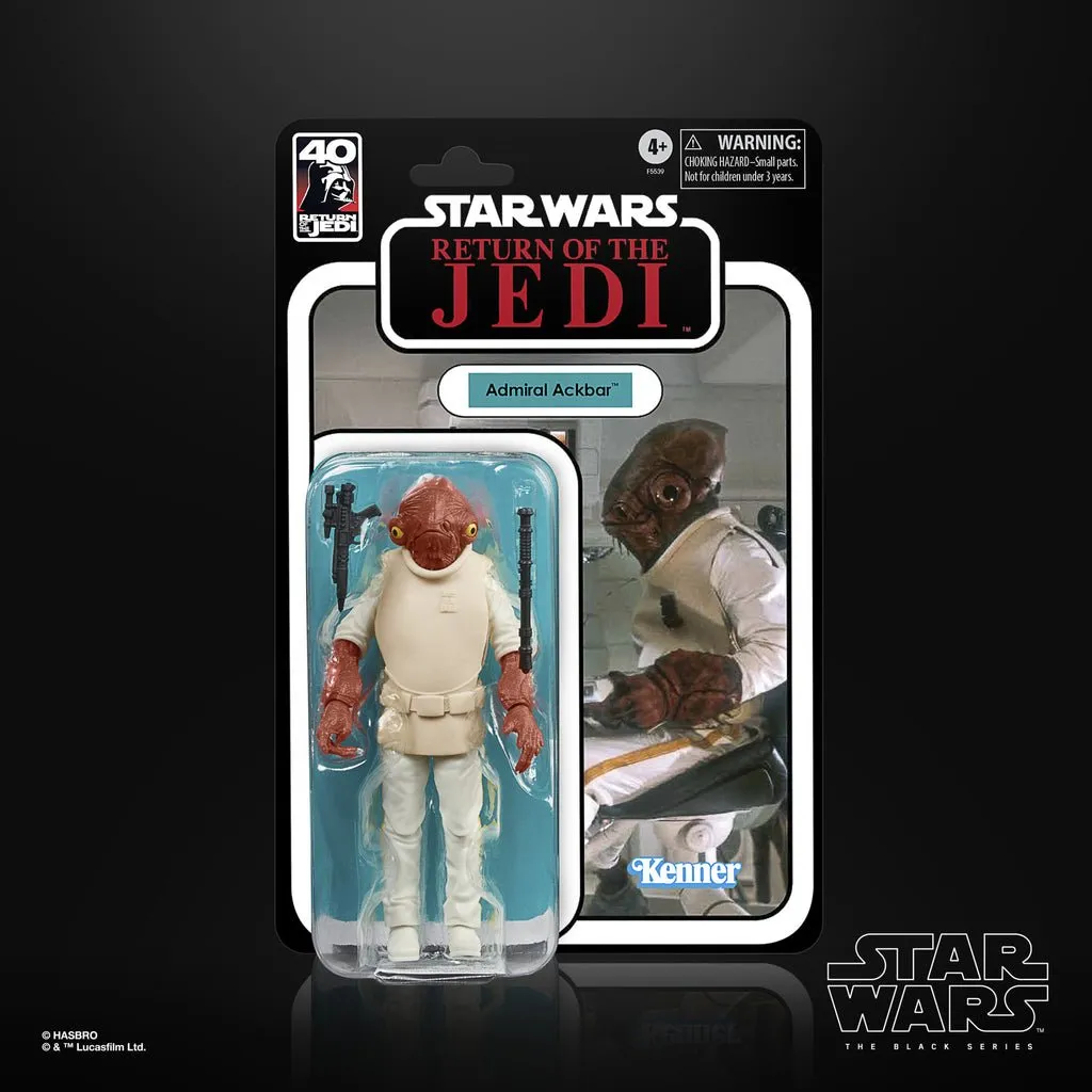 Star Wars The Black Series Return of the Jedi 40th Anniversary Exclusive Admiral Ackbar