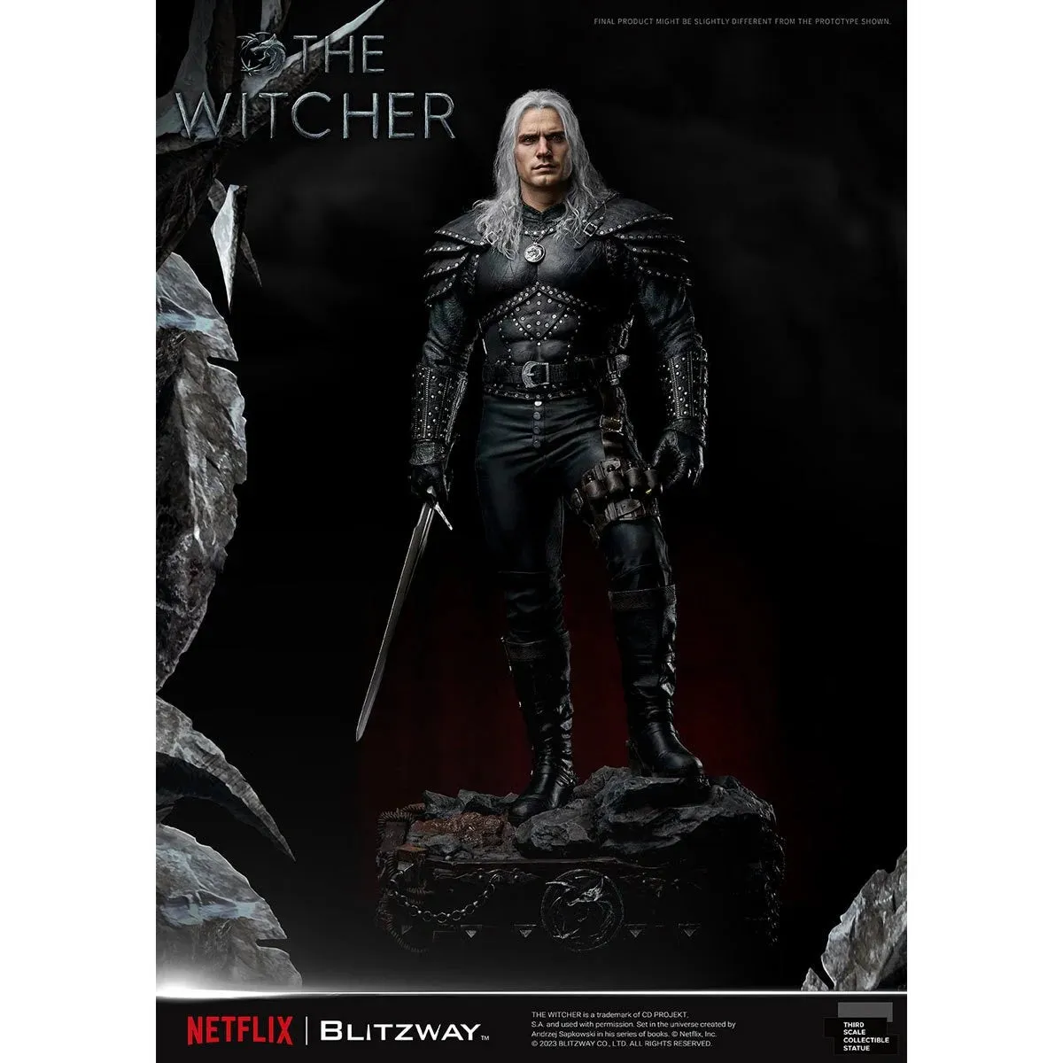 The Witcher Geralt of Rivia Infinite 1:3 Scale Statue by Blitzway