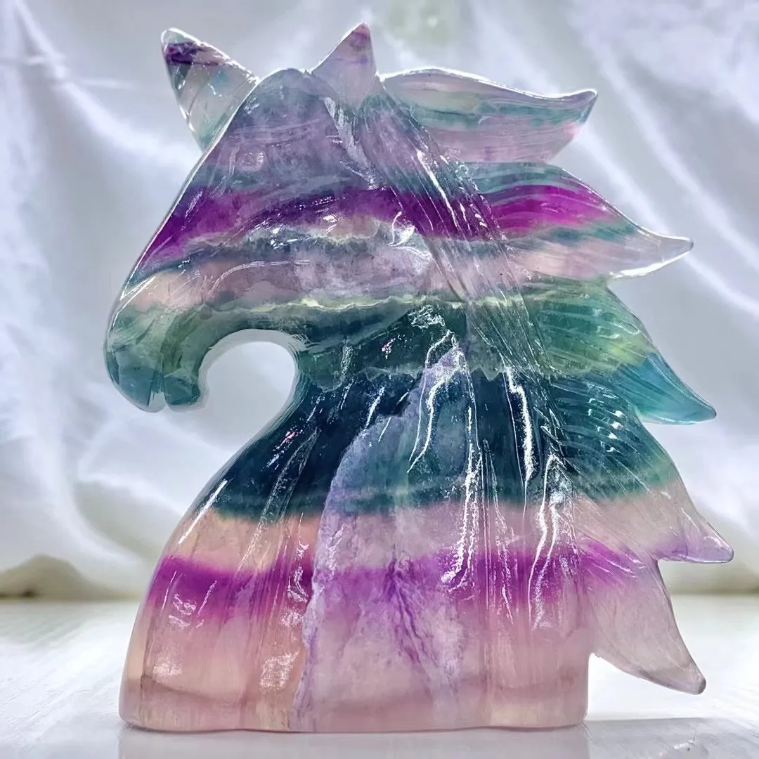 Unicorn Fluorite Ornament（Customization）12cm