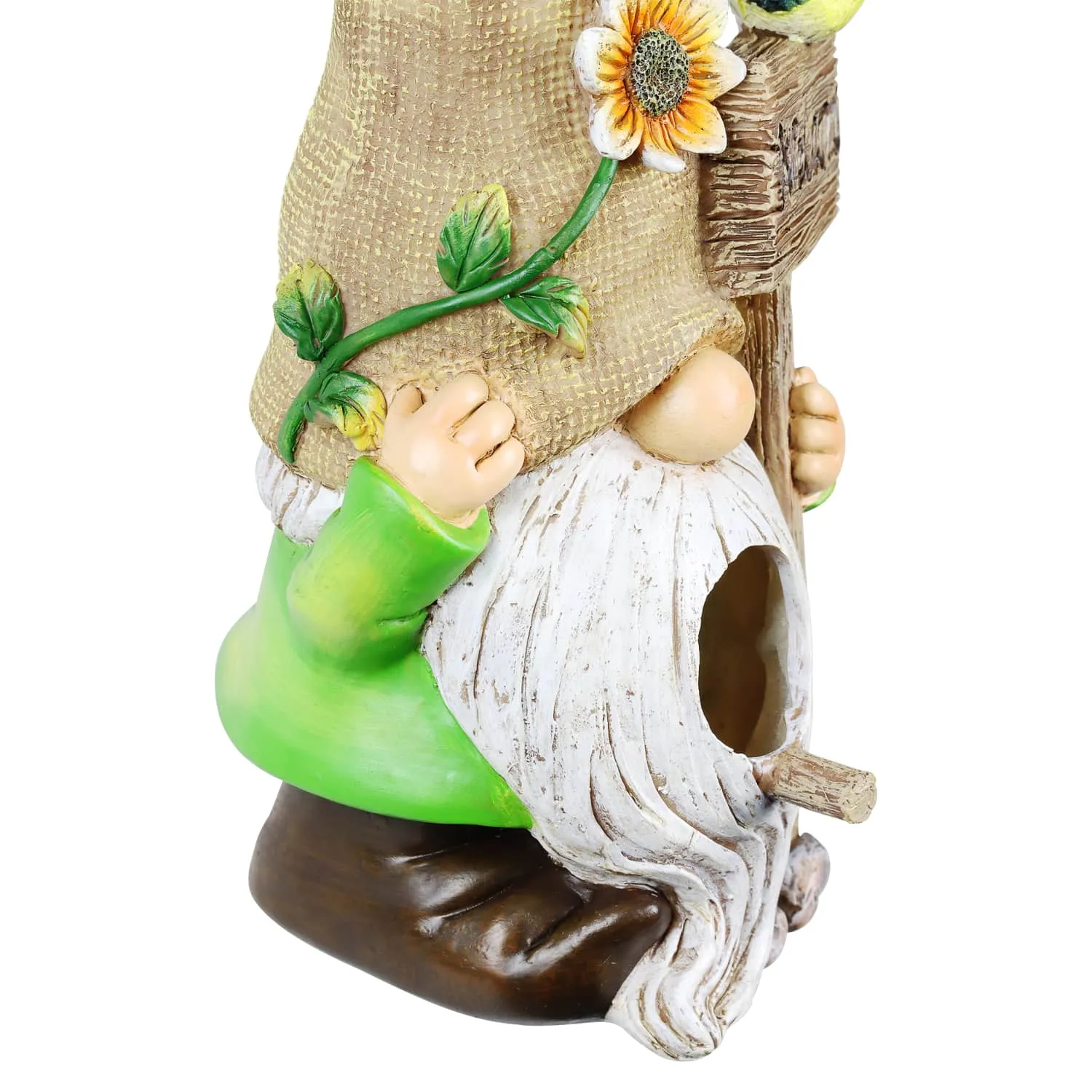 Welcome Gnome Hanging Bird House, 10.5 Inches